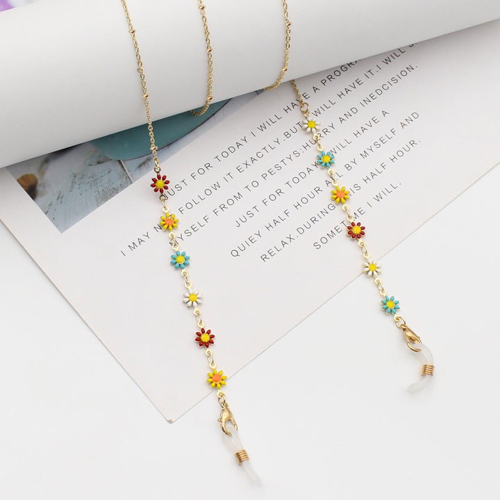 Floral Themed Eyewear Chain Bowlift