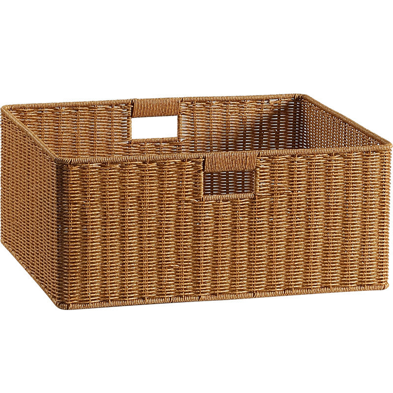 Woven Storage Bin with Ergonomic Handles Bowlift