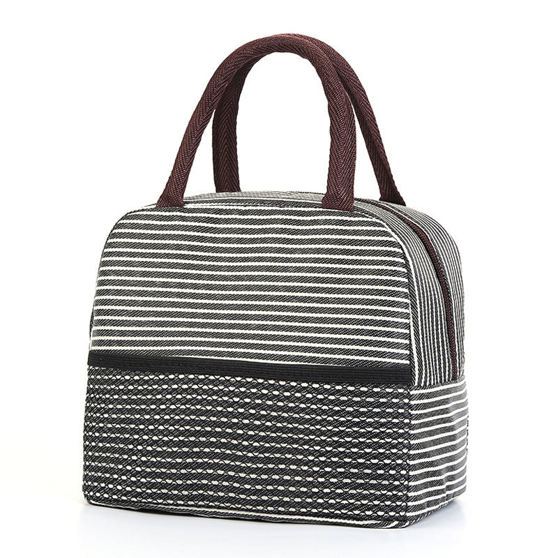 Insulated Striped Lunch Bag Bowlift