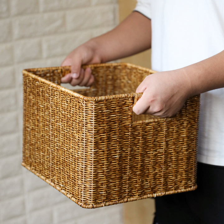 Premium Handwoven Square Storage Basket Bowlift