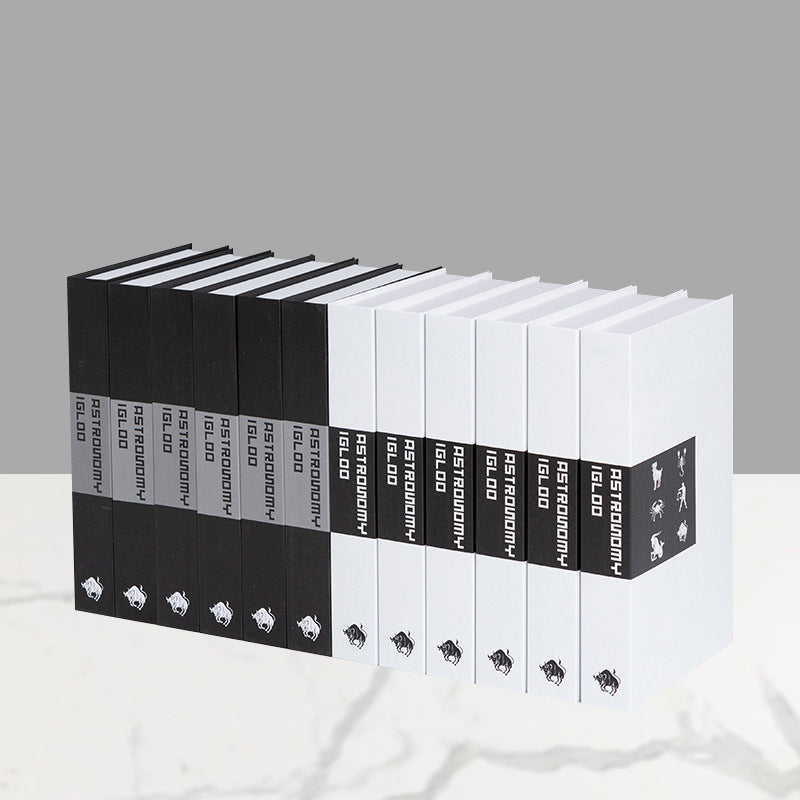 Decorative faux book storage box set for bookshelf styling Bowlift