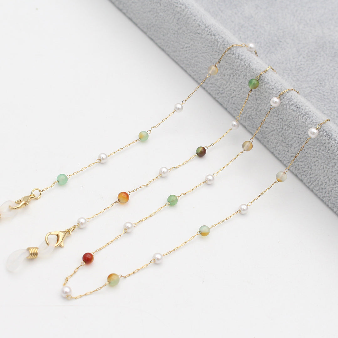 Elegant Multi-Color Eyewear Chain Bowlift