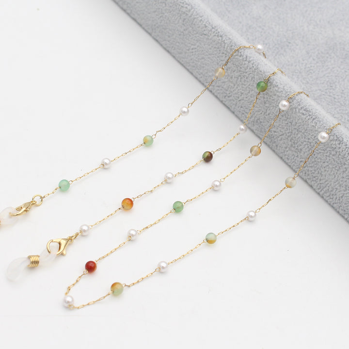 Elegant Multi-Color Eyewear Chain Bowlift