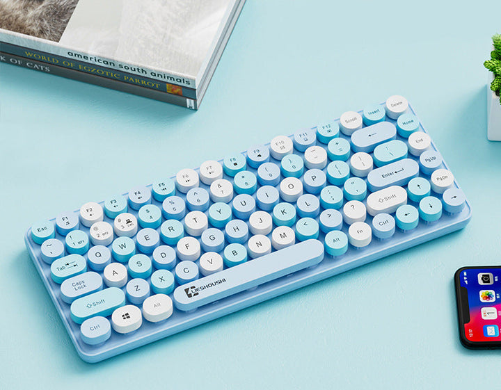 Wireless Retro Keyboard Bowlift