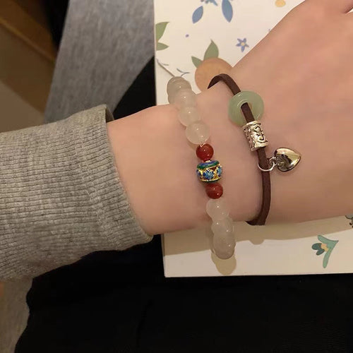 Heart Charm Adjustable Bracelet Bowlift