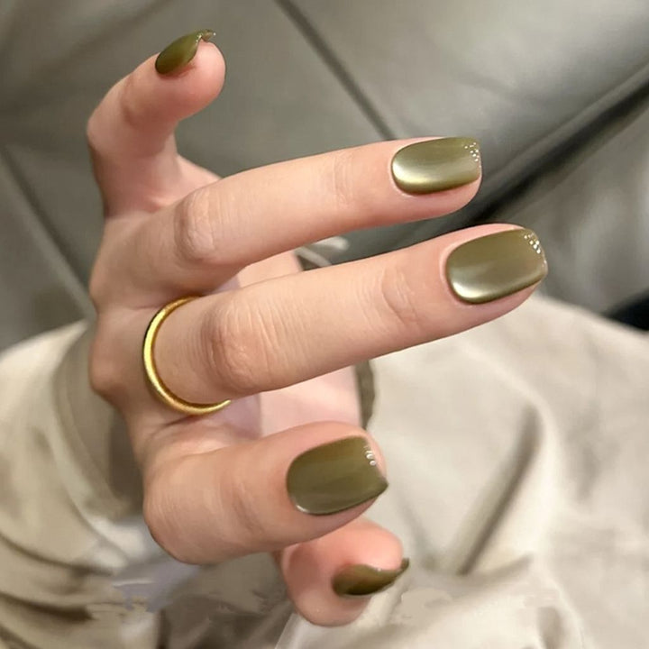 Classic Square-Shaped Press-On Nails