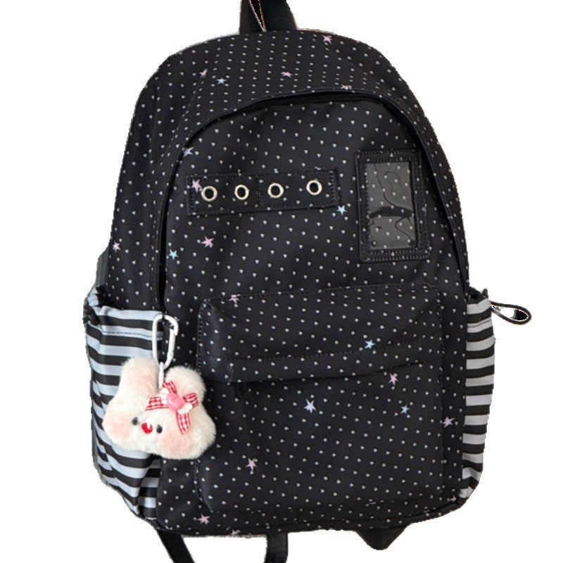 Starry Print Functional Backpack Bowlift