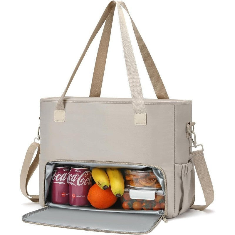 Insulated lunch bag with practical compartment system Bowlift