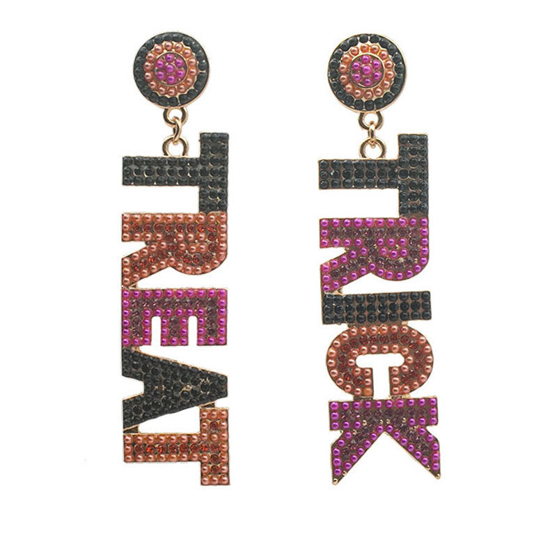 Artistic Skull-Inspired Drop Earrings Bowlift