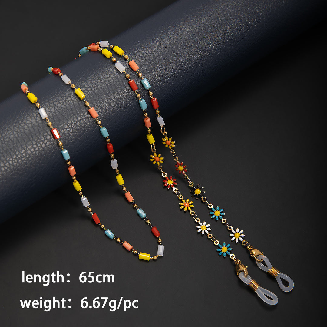 Decorative Beaded Eyewear Chain Bowlift