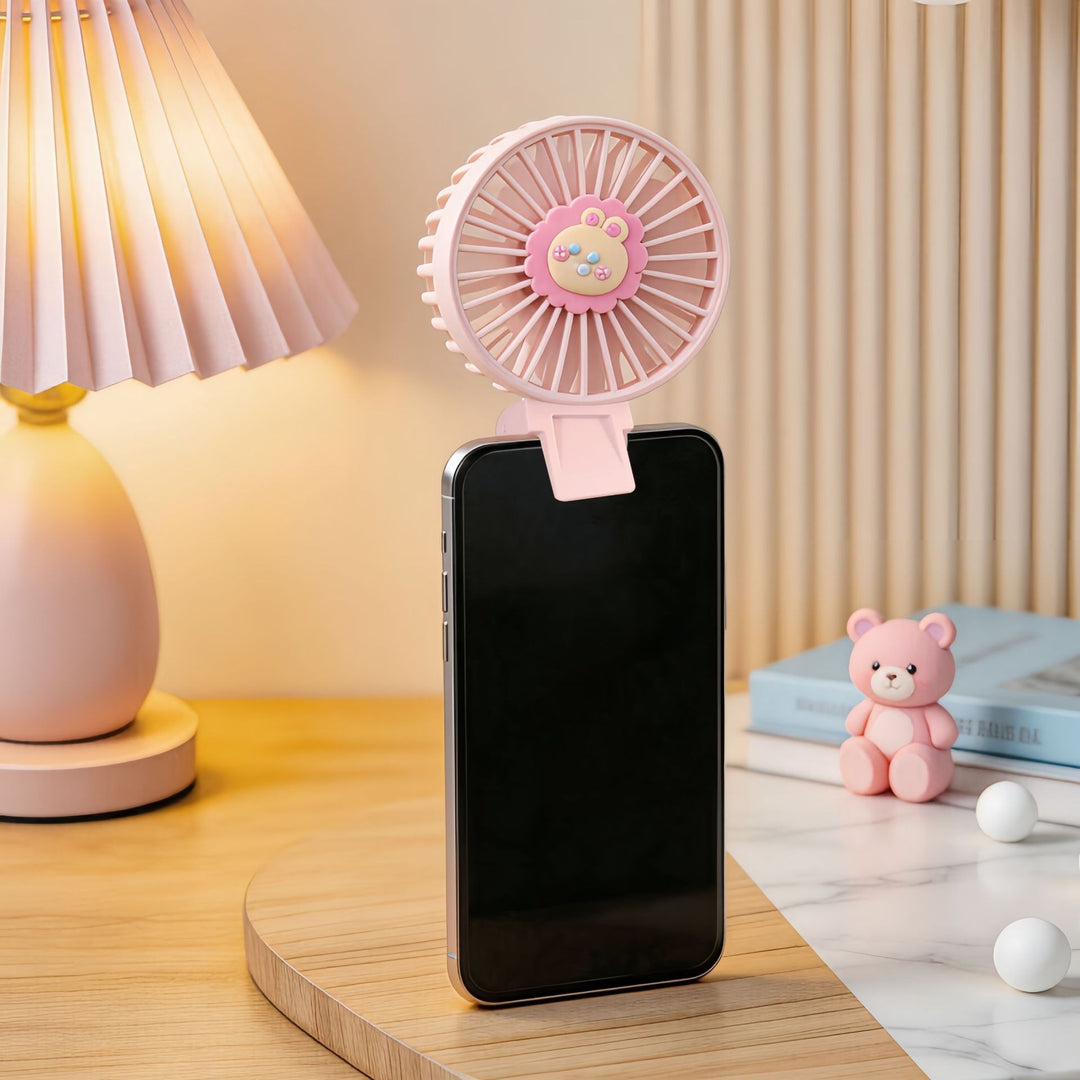 Unisex Handheld Fan with Cute Animal Design Bowlift