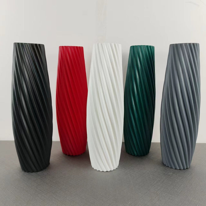 Textured Spiral Decorative Vase Bowlift