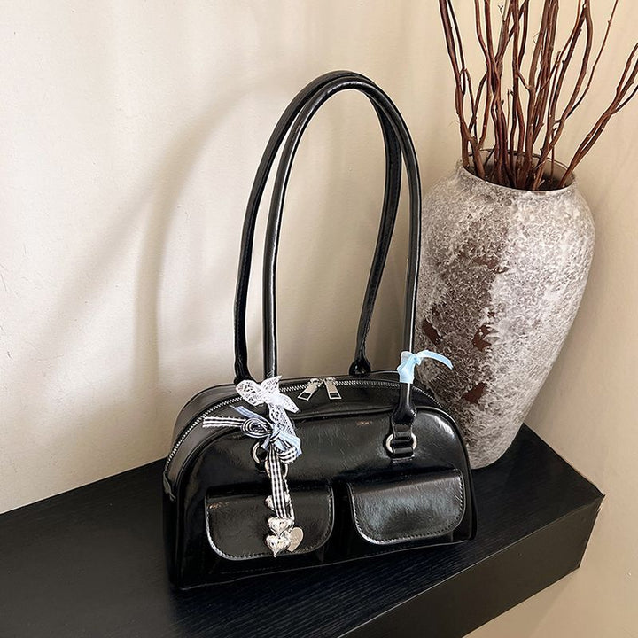 Chic Dual-Pocket Handbag Bowlift