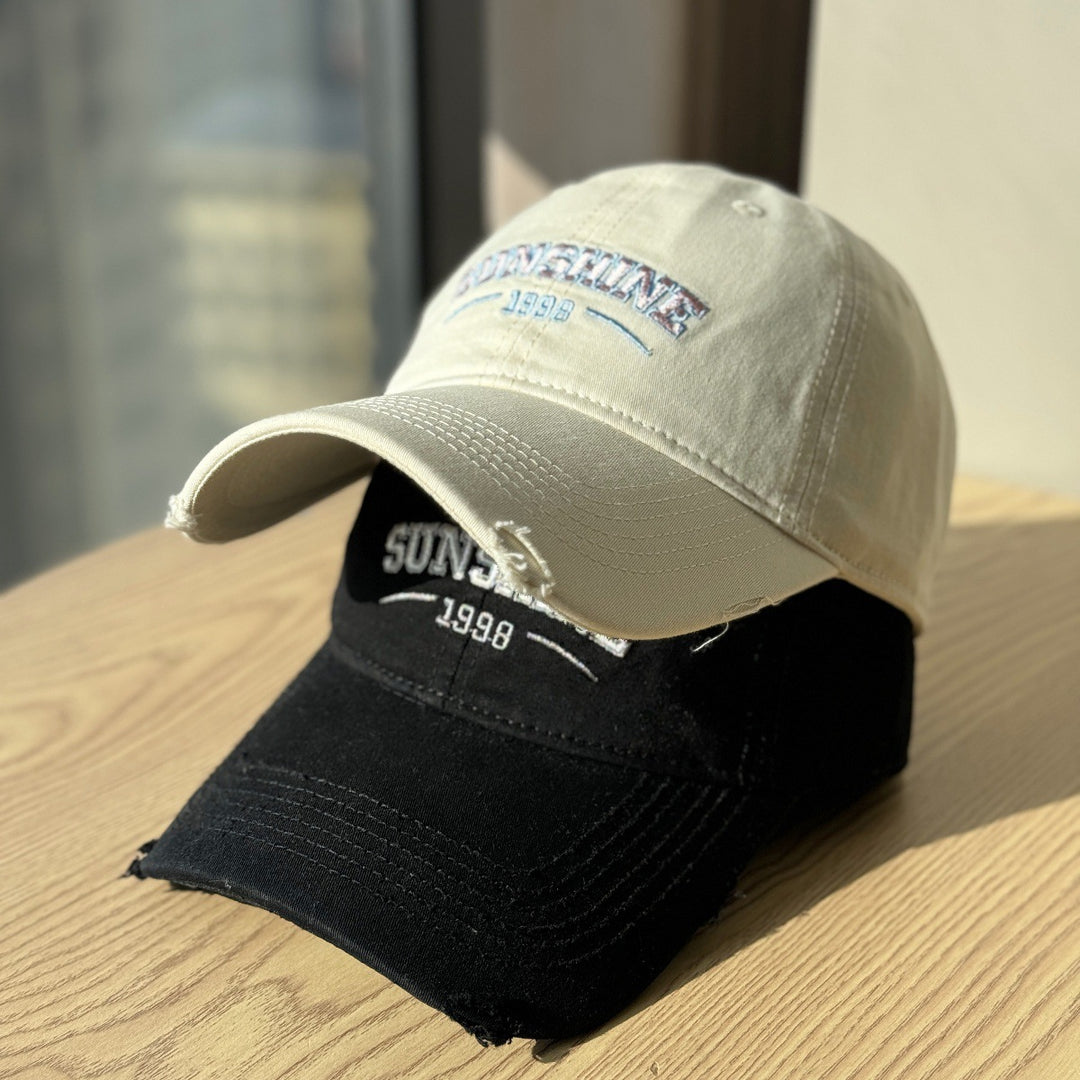 Women's Casual Distressed Baseball Cap Bowlift