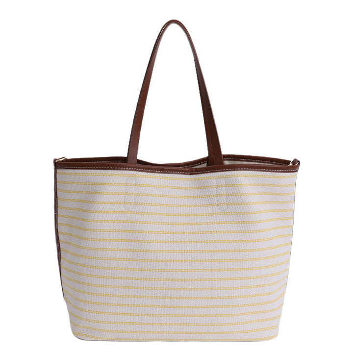 Reusable Striped Beach Tote Bowlift