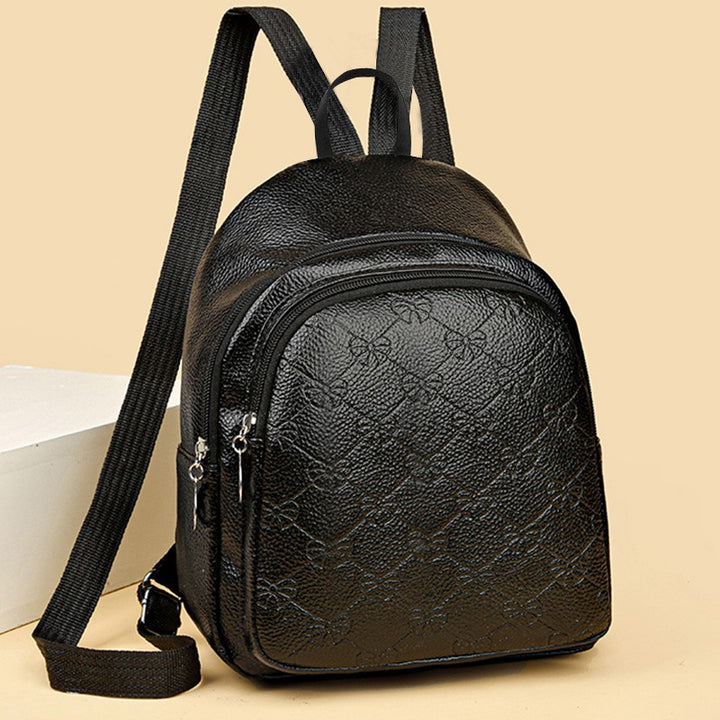 Compact Textured Backpack Bowlift