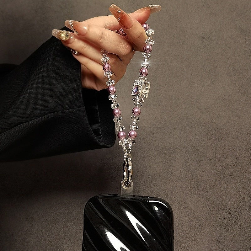 Crystal Beaded Charm Keychain Bowlift