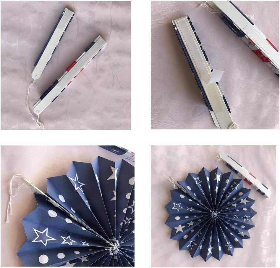 Unisex nan patriotic hanging paper fan and tassel party decoration set Bowlift