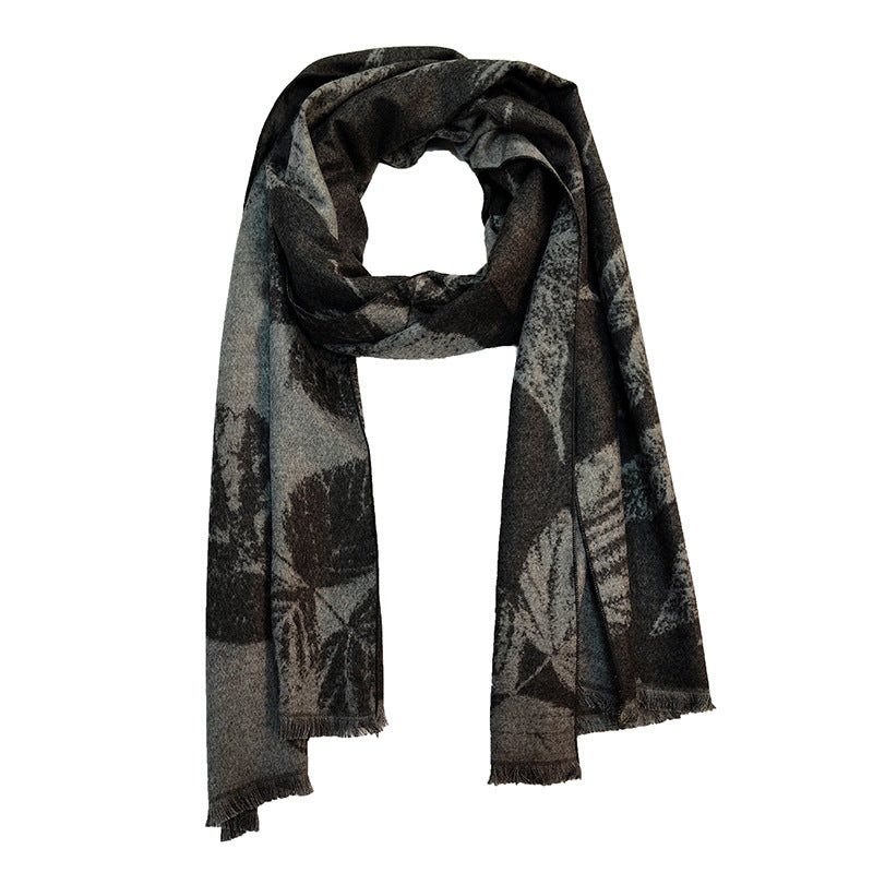Ladies Elegant and Warm Scarf with Geometric Pattern Bowlift