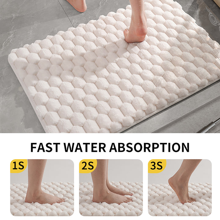 Honeycomb Pattern Bath Mat