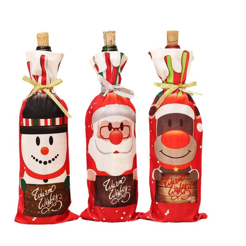 Christmas Wine Bottle Cover Bowlift