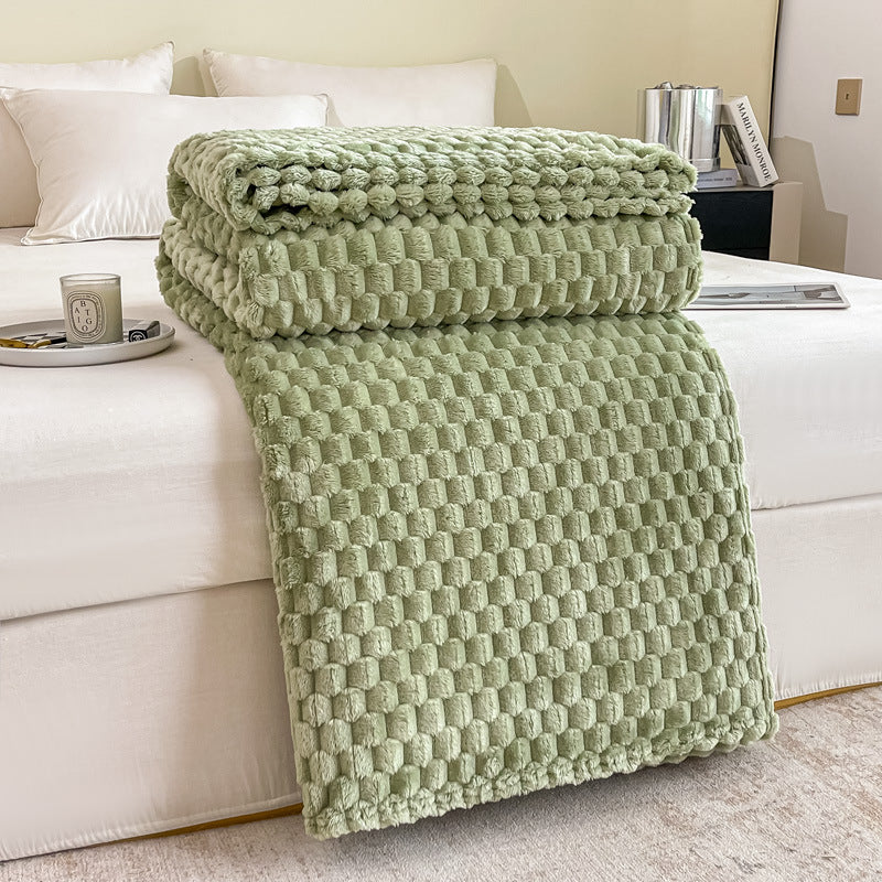 Luxurious Textured Throw Blanket Bowlift
