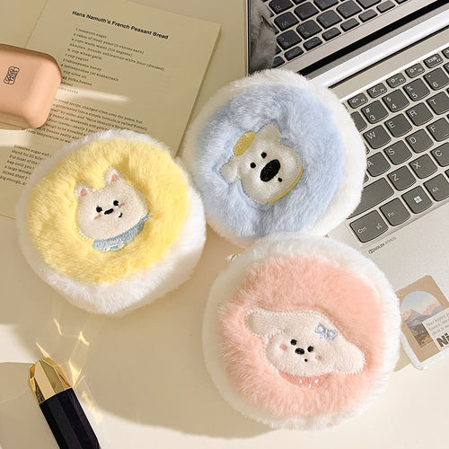 Fluffy animal motif cushion Bowlift