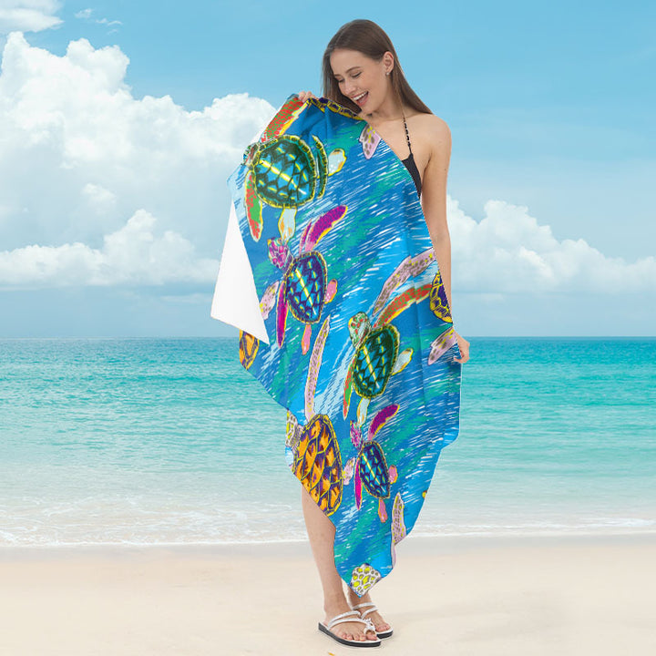 Beach towel with maritime star motif Bowlift