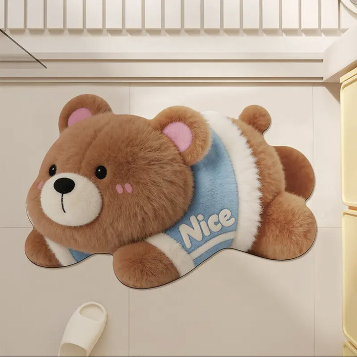 Cute Cat-Themed Bath Mat Bowlift