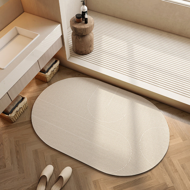 Geometric Patterned Bath Mat Bowlift