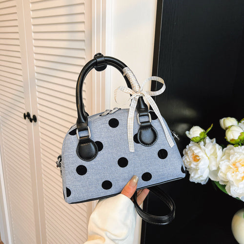 Whimsical Polka Dot Mini Handbag Bowlift