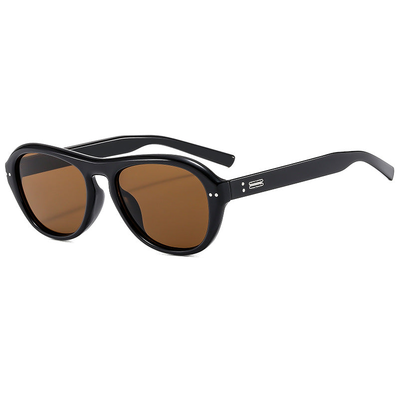 Women's fashionable glasses with fashionable elongated frame and high-quality plastic bowlift