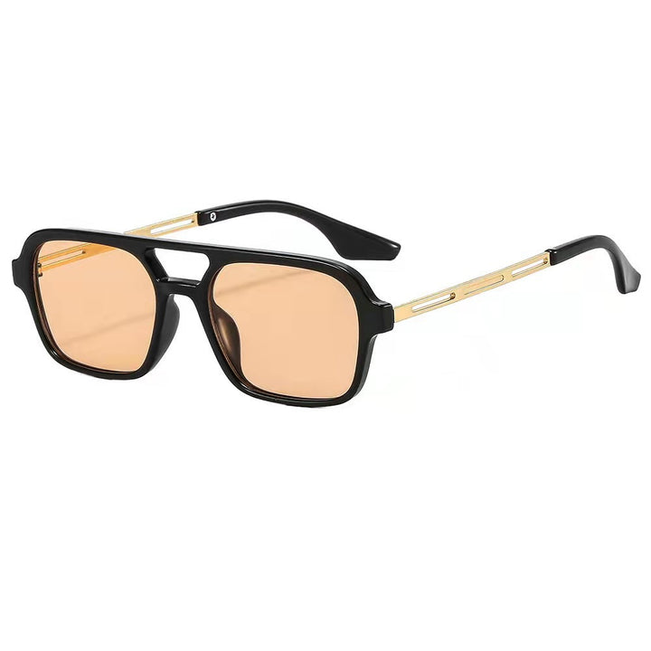 Women's Designer Sunglasses with Elegant Transparent Frame and Yellow Lenses Bowlift