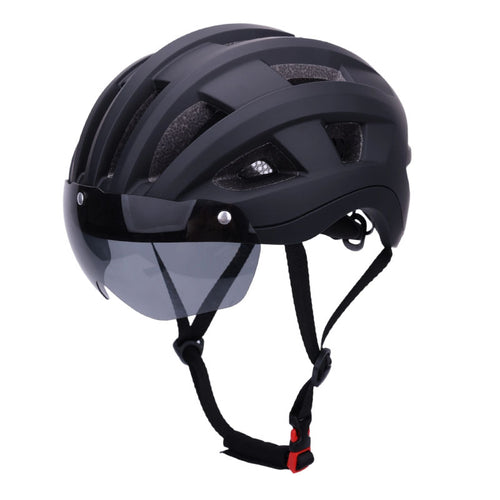 WoAerodynamic Bicycle Helmet with Integrated Visor Bowlift