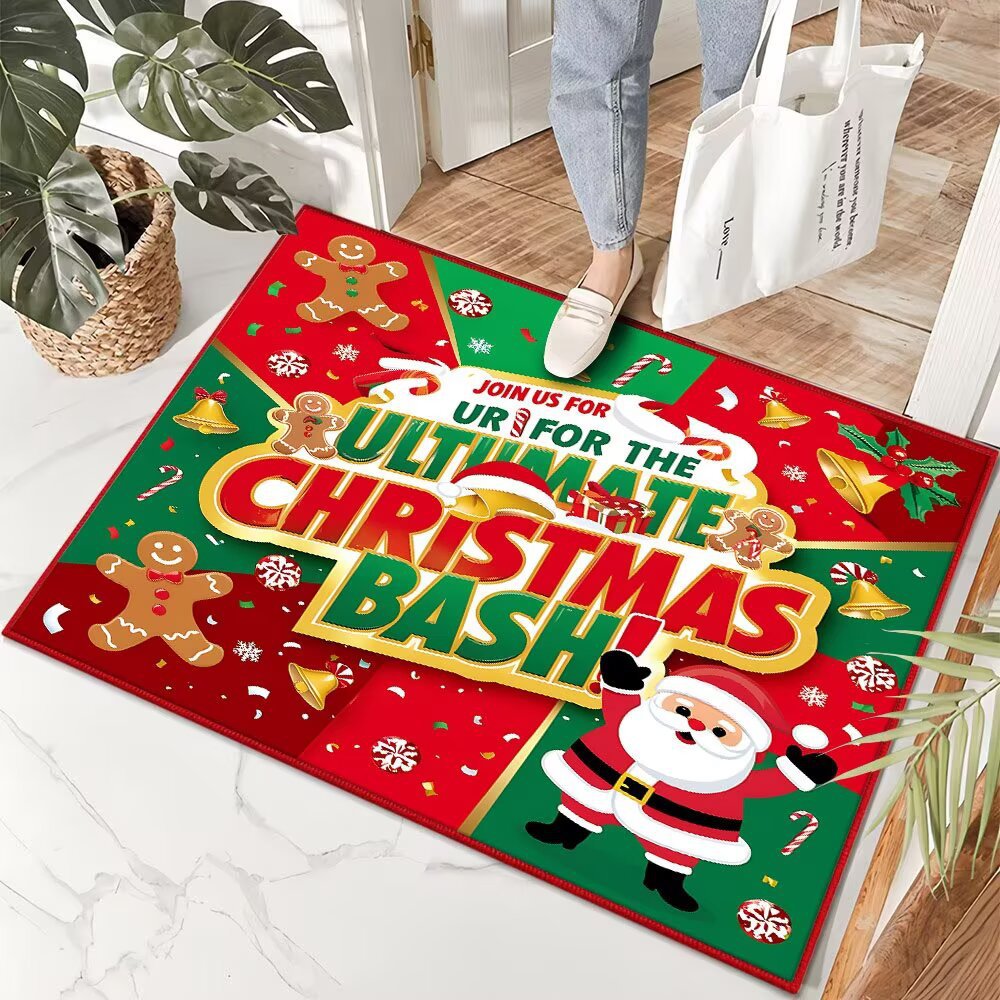 Decorative Holiday Entrance Mat Bowlift