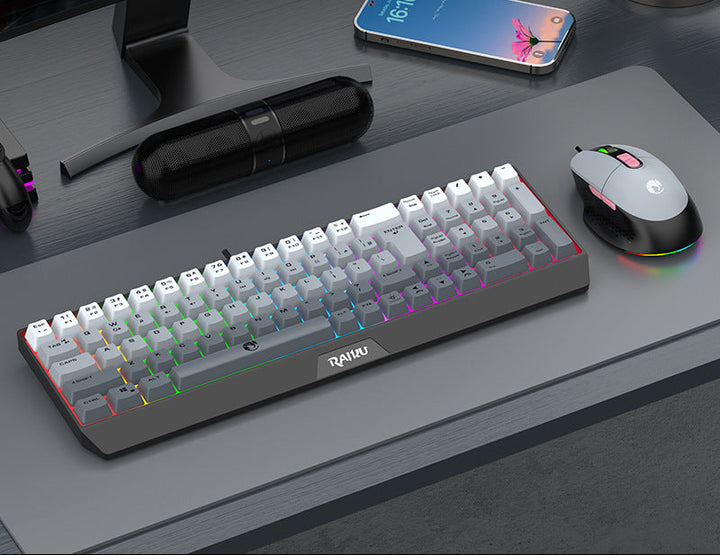 Ergonomic RGB Gaming Keyboard Bowlift