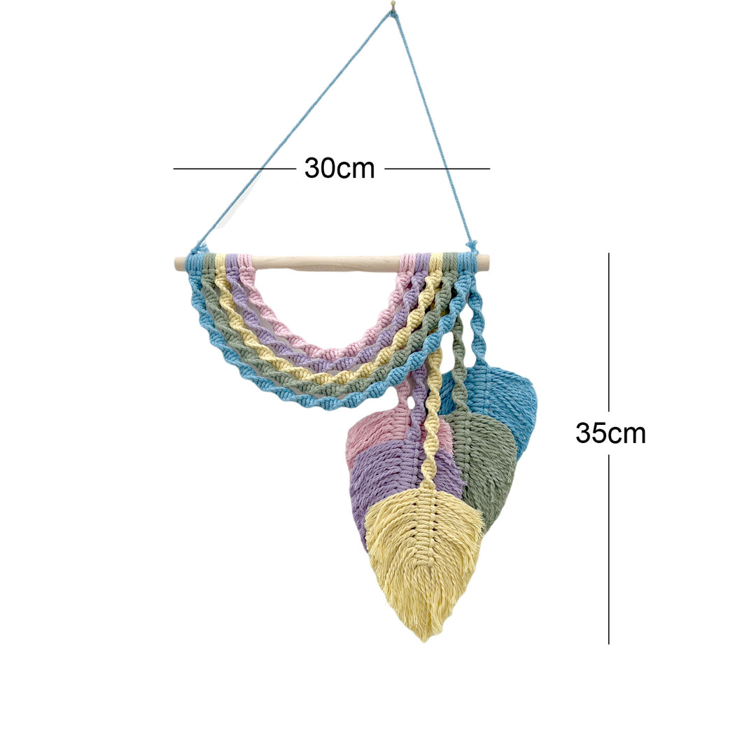 Macrame Leaf Wall Art Decor Bowlift 1788942651