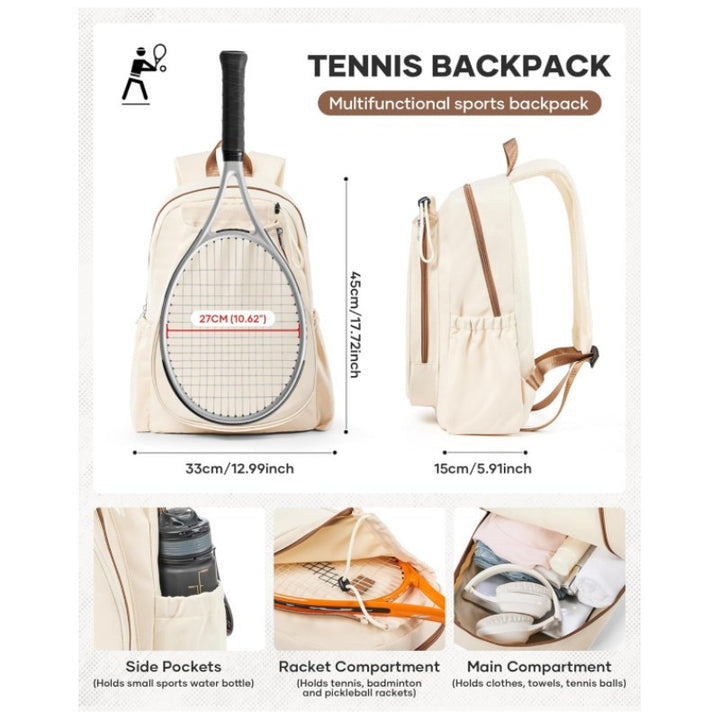 Tennis Racket Carrying Backpack Bowlift