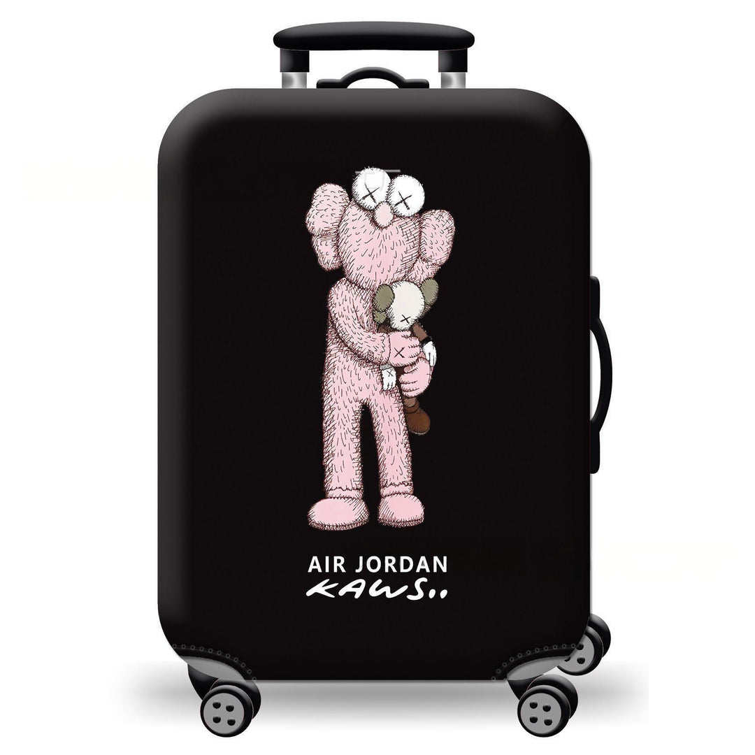 Unisex hard-shell suitcase with playful cat design Bowlift