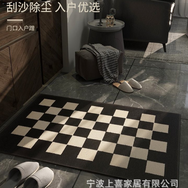 Checkerboard Pattern Indoor Mat