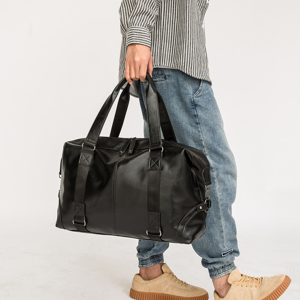 Luxurious Travel Bag Made of High-Quality Leather Bowlift