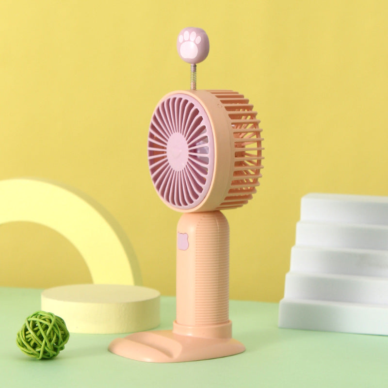 Ladies Portable Handheld Fan in Cute Animal Design Bowlift
