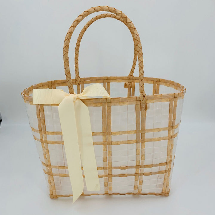 Decorative Basket Bag with Elegant Bow Bowlift