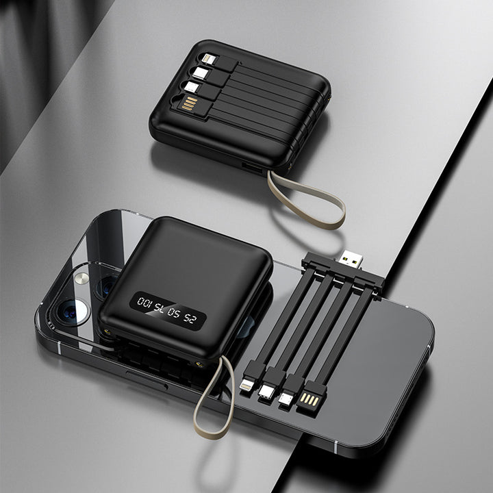 Multifunctional Powerbank with Integrated Cable Bowlift
