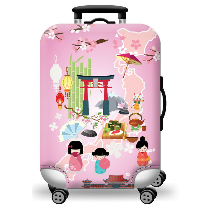 Unisex hard-shell luggage with trendy dog motif Bowlift