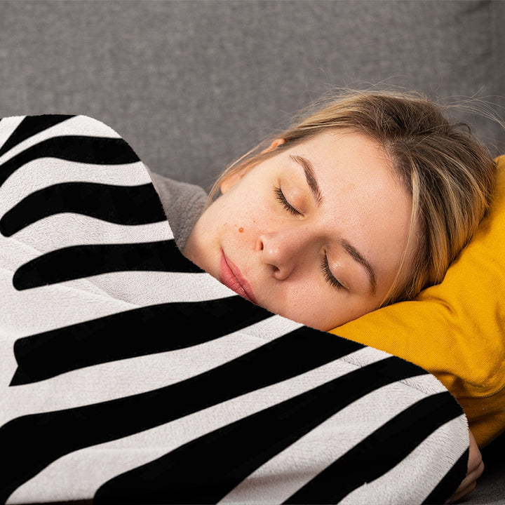 Stylish Zebra Print Blanket Bowlift