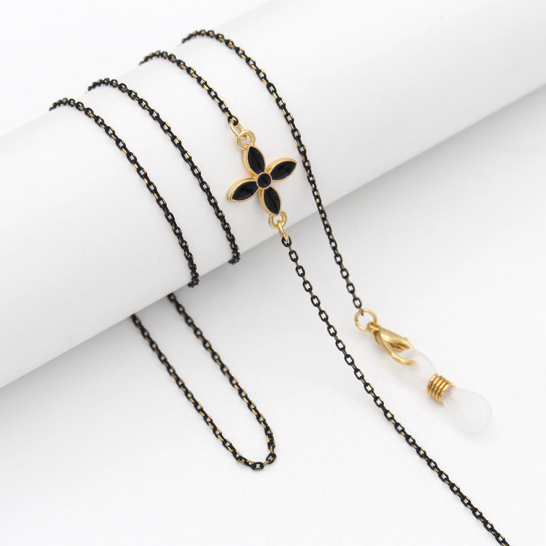 Elegant Pearl-Accented Eyewear Retainer Chain Bowlift