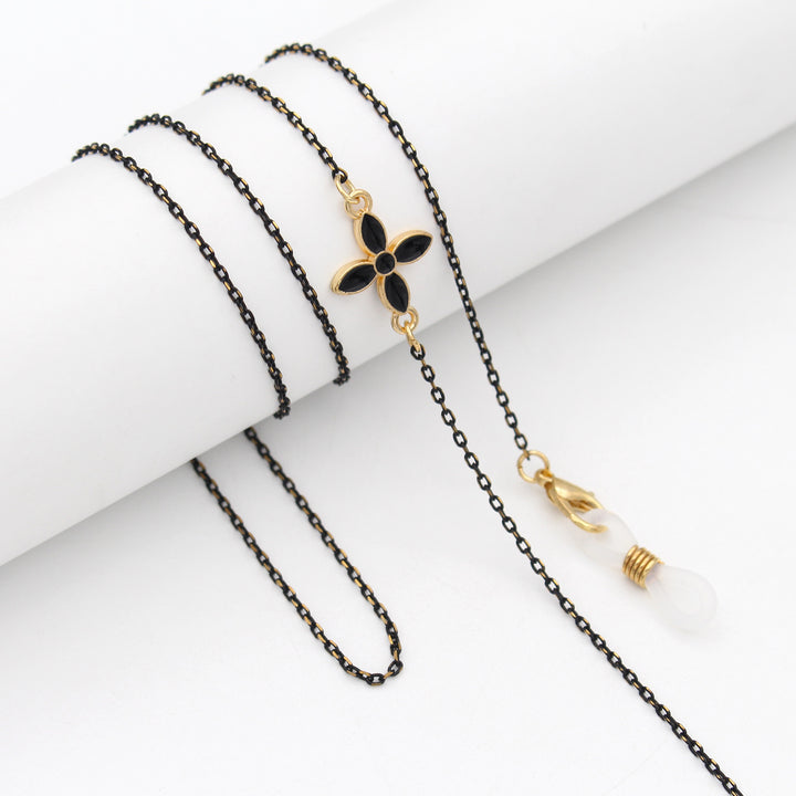 Elegant Pearl-Accented Eyewear Retainer Chain Bowlift
