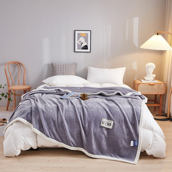 Women soft plush blanket with playful design Bowlift