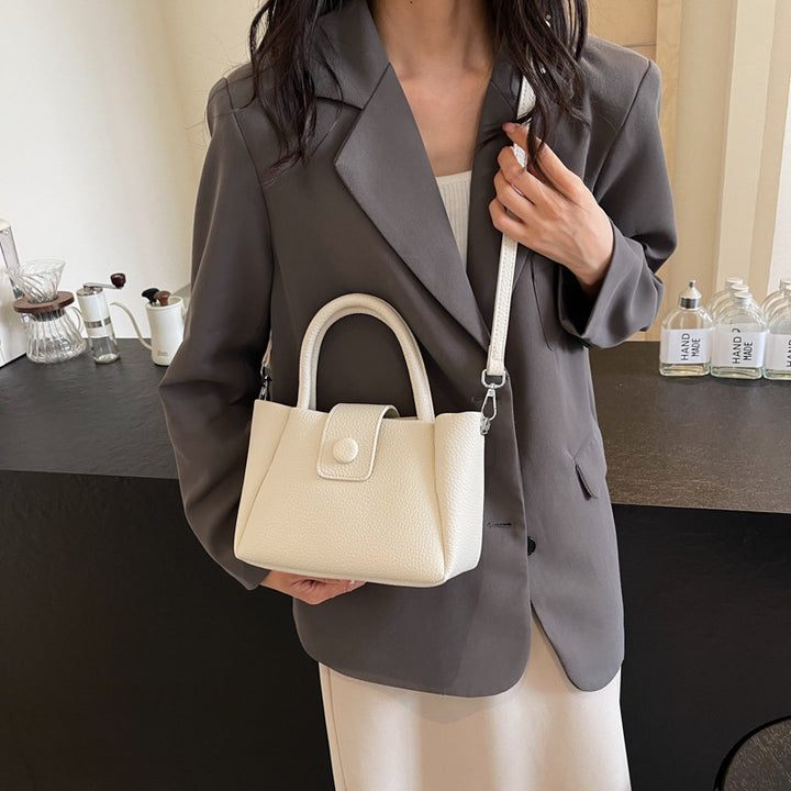 Compact Textured Handbag Bowlift